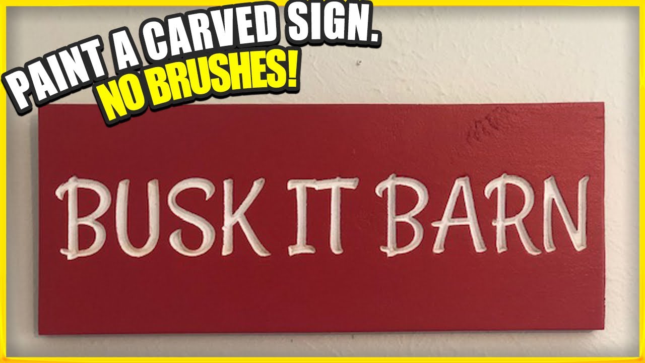 How to Paint Carved Wood Signs DIY || Woodworking CNC Project