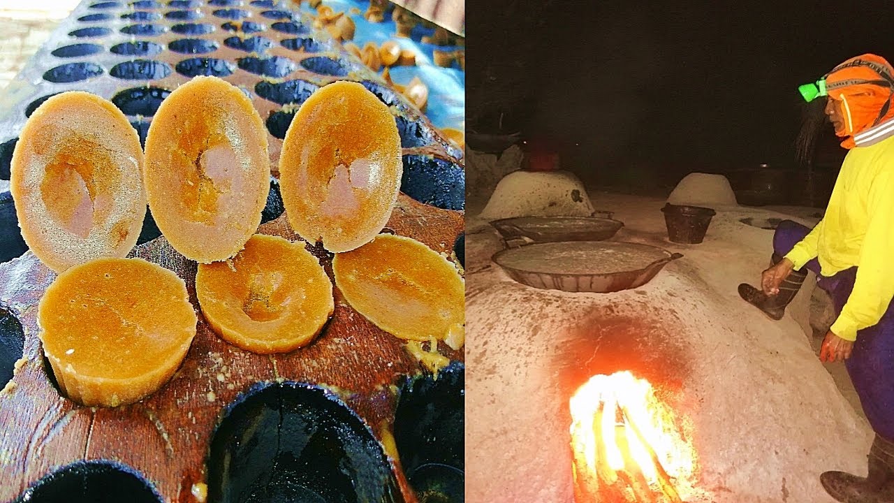 วิธีทำน้ำตาลอ้อยแบบโบราณแบบนี้อนาคตคิดว่าคงไม่มีให้ดูอีกแล้ว,Ancient method of making cane sugar