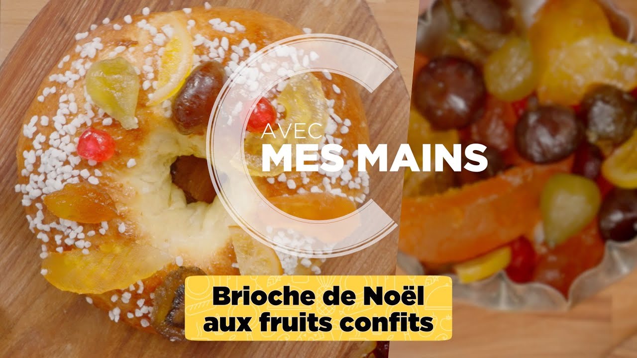 Brioche de Noël aux fruits confits