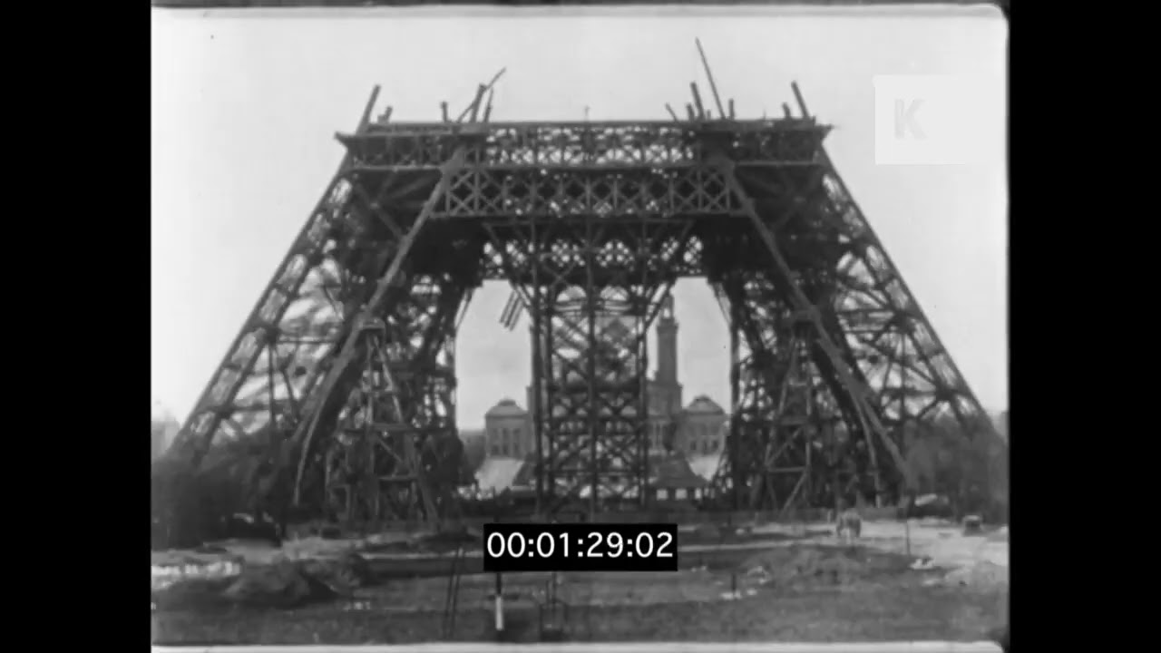 1890s Paris Eiffel Tower Construction