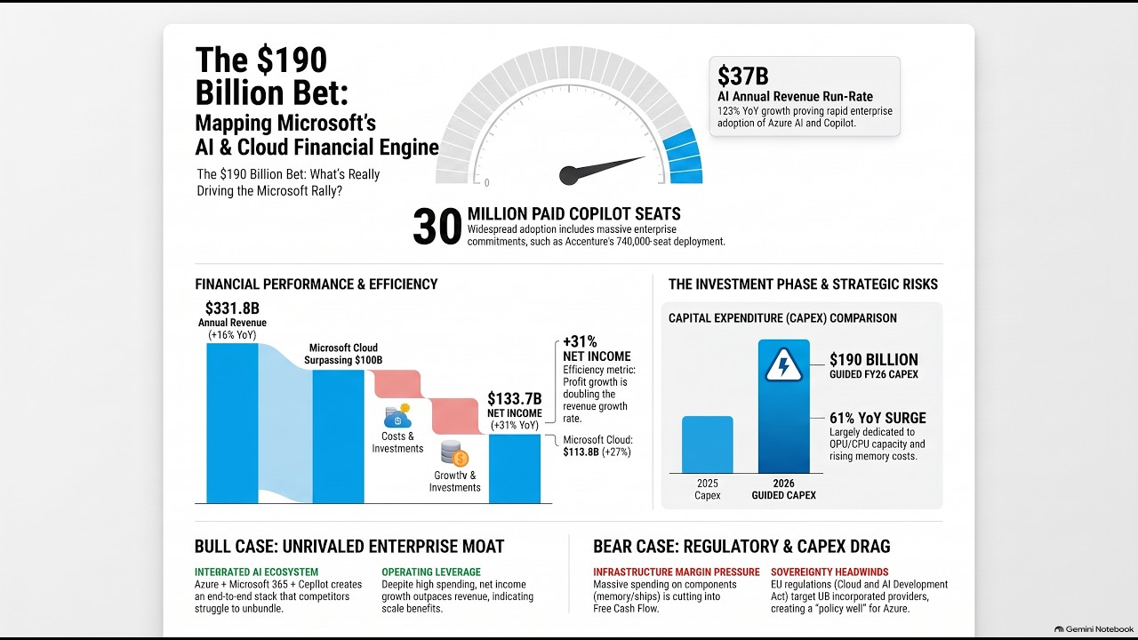 Microsoft's $190B AI Bet: Decade-Long Monopoly or Margin Collapse? | MSFT 2026