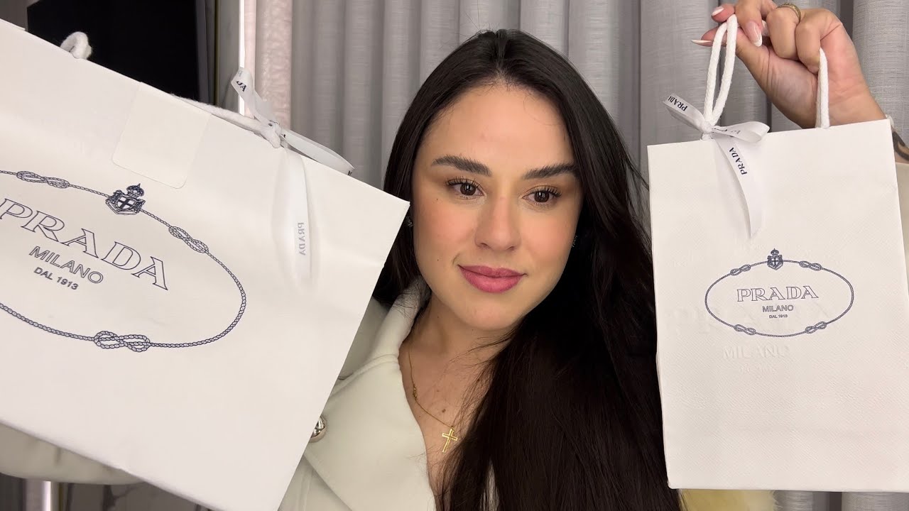 ASMR UNBOXING COMPRINHAS DA PRADA - Tapping e sussurros