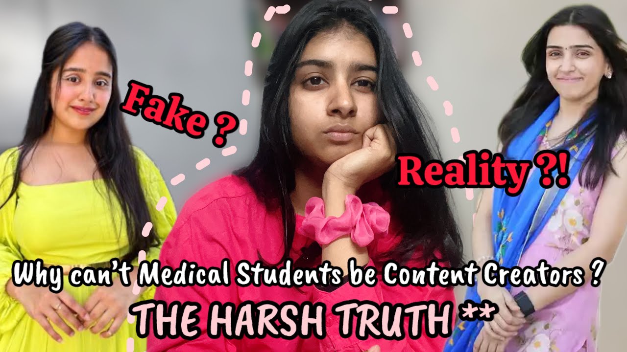 Why Medical Students Can’t be Content Creators - THE HARSH TRUTH no one tells ! ❌ 