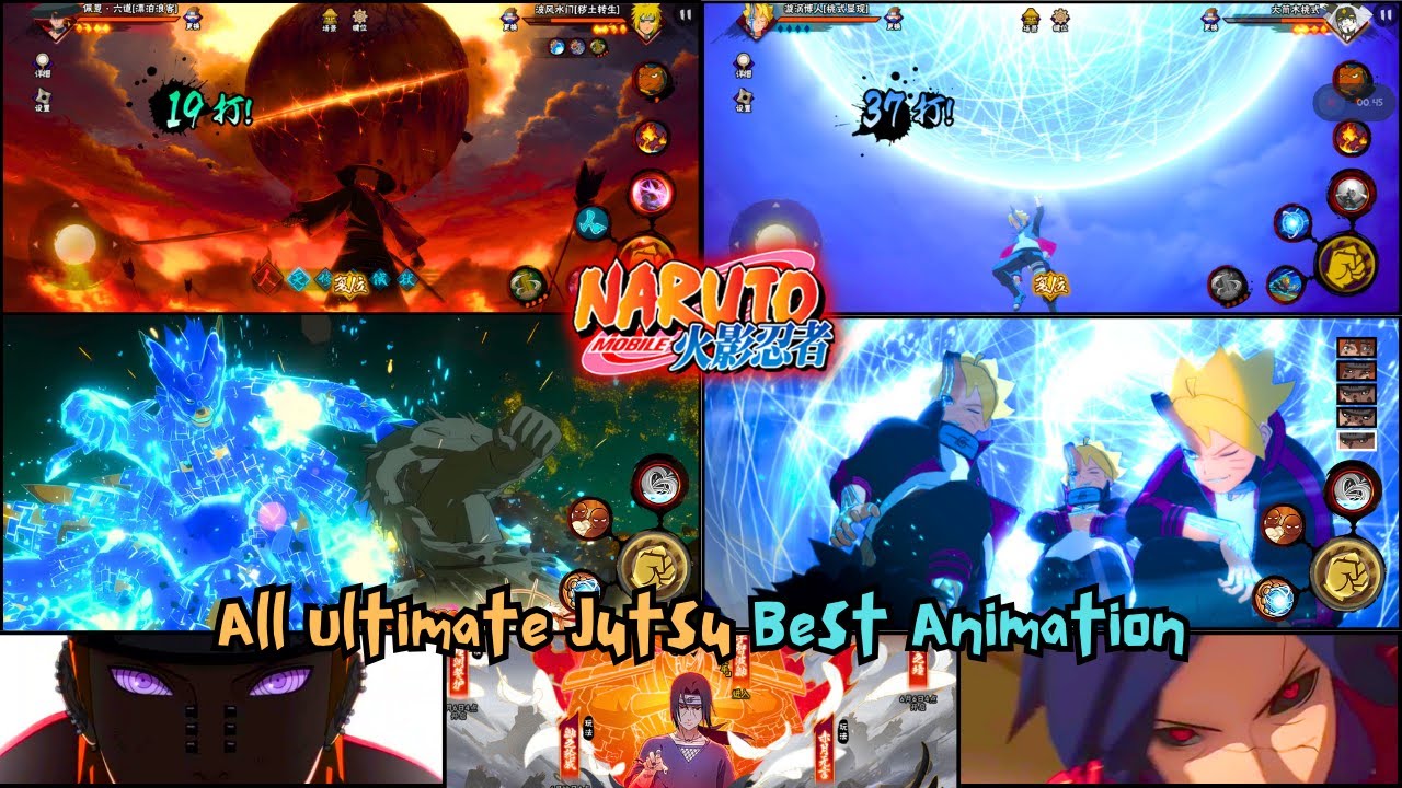 NEW‼️ NARUTO MOBILE FIGHTER ANDROID - ALL ULTIMATE JUTSU BEST ANIMATION 2025🔥