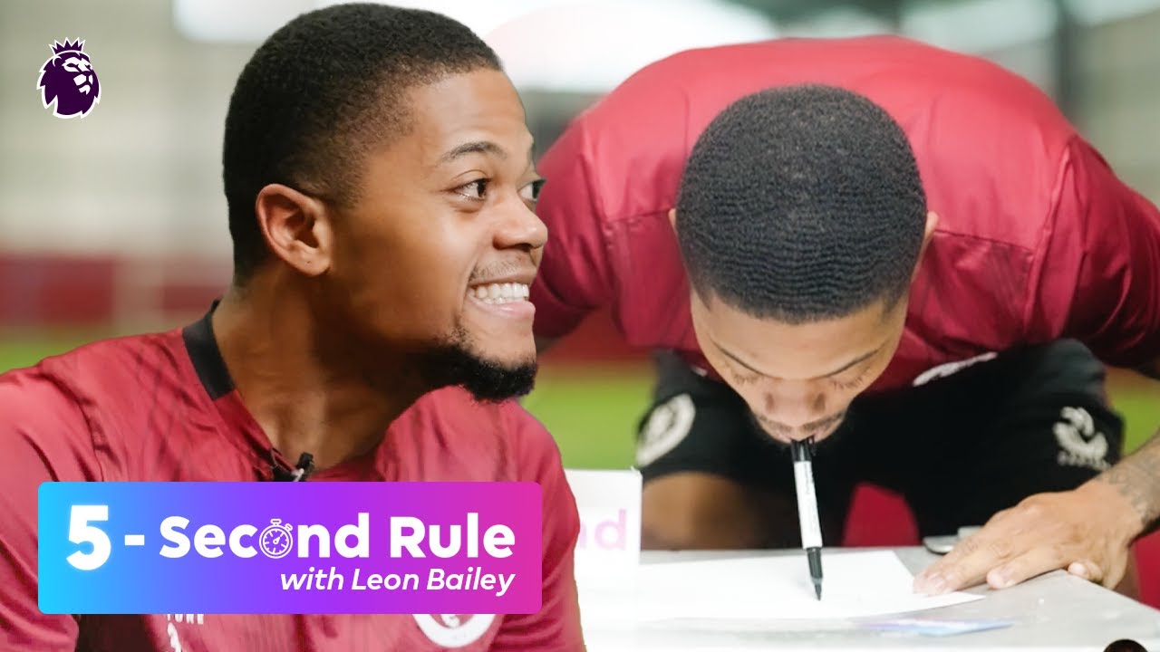 “I DON’T KNOW WHAT I’M DOING!” 😂 Hilarious Forfeits With Leon Bailey | 5-second Rule