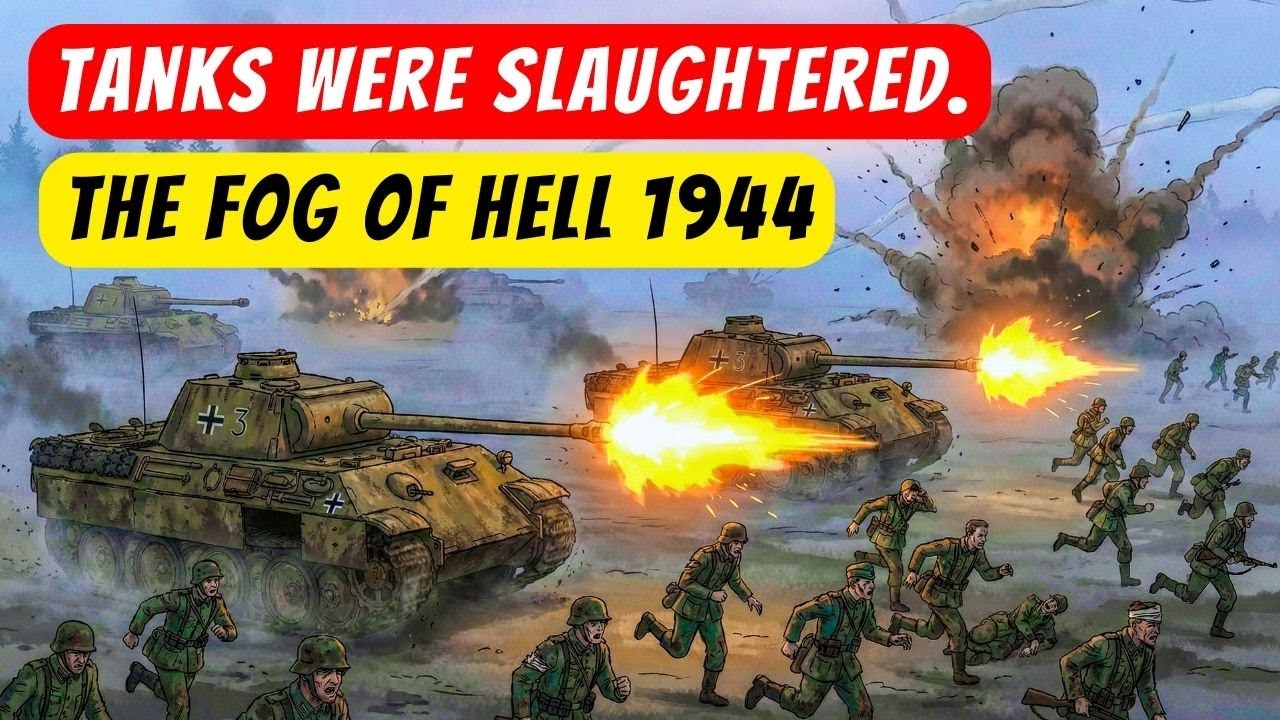 58 Panthers Advance into the Fog – Only 8 Escaped | Battle of Arracourt 1944 | WWII