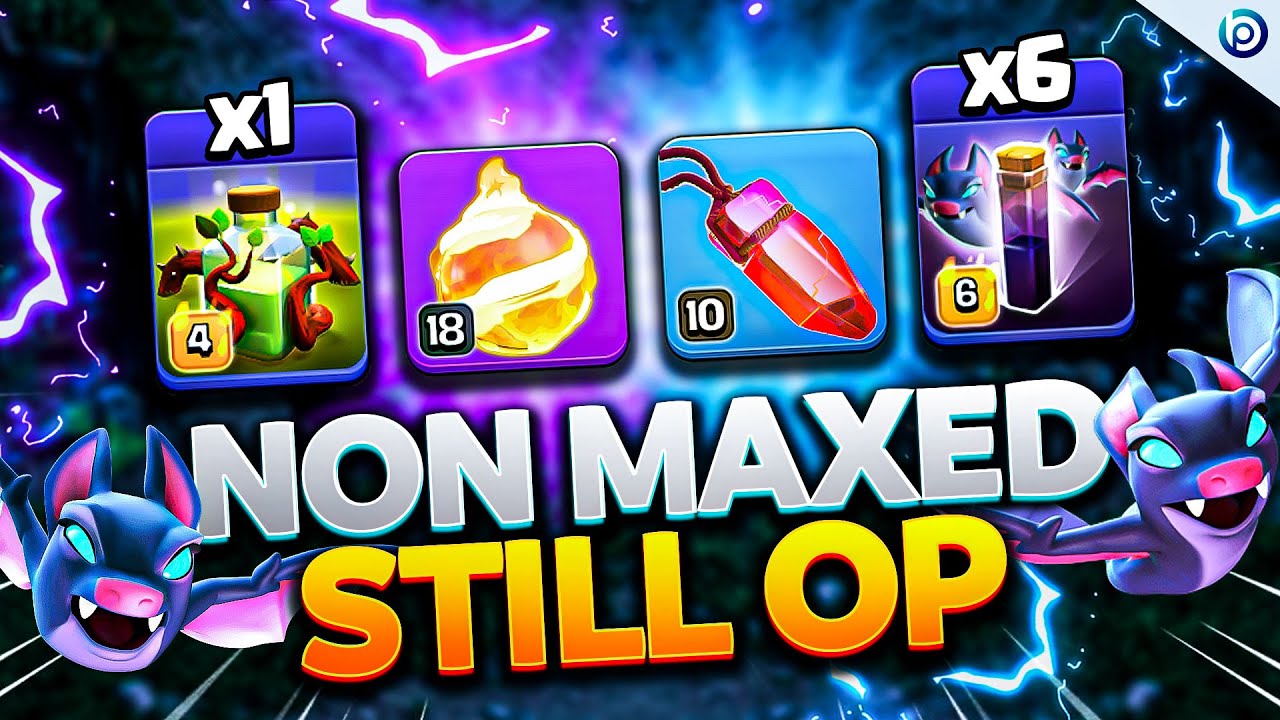 NON-MAXED FIREBALL + OVERGROWTH makes BAT WAVES UNSTOPPABLE | Th16 Attack Strategy Clash of Clans