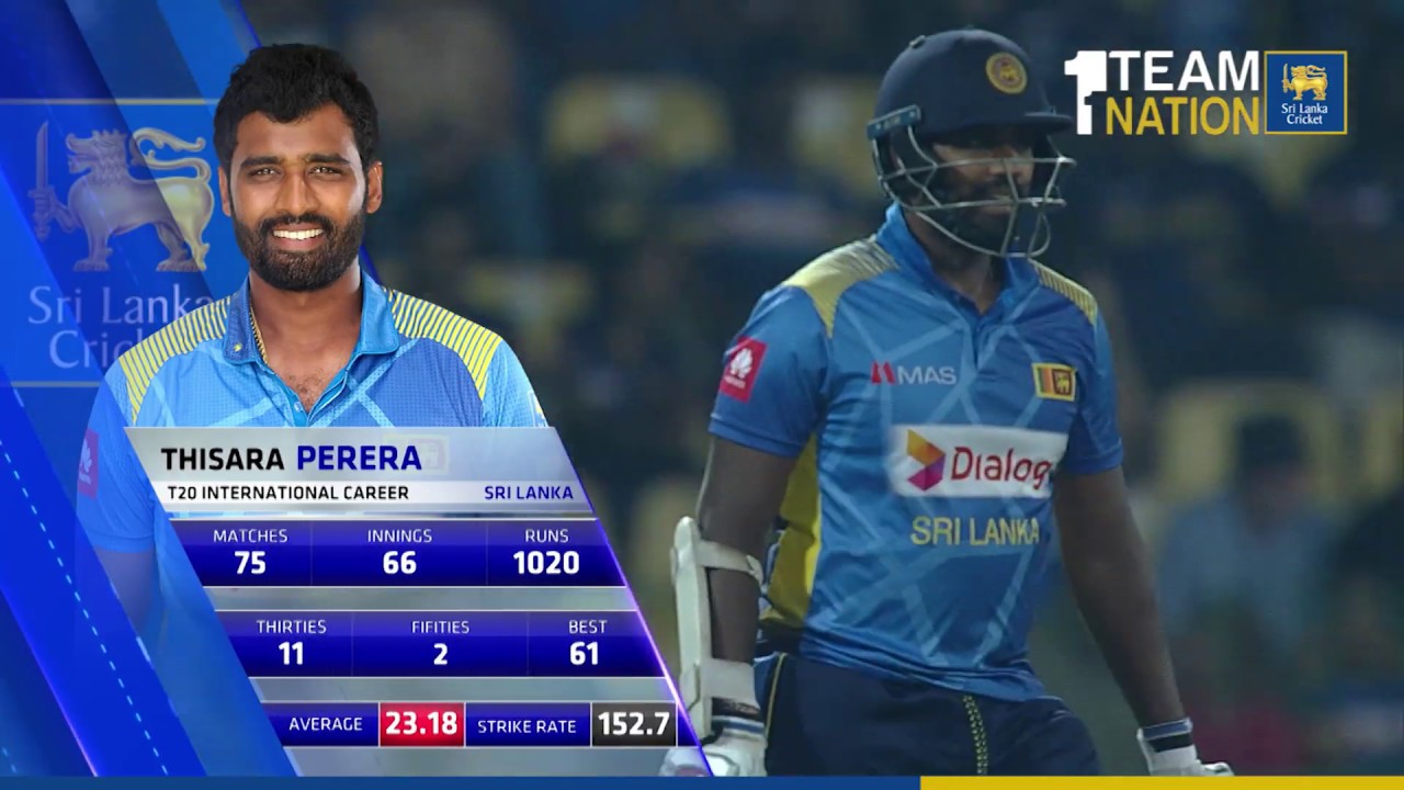 Thisara Perera's knock - T20I, Sri Lanka vs England at RPICS