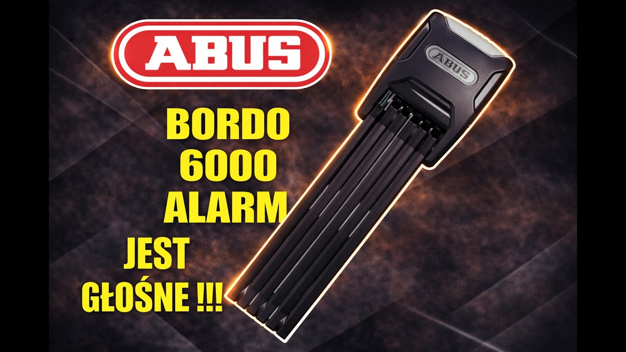 Zabezpieczenie ABUS BORDO 6000 ALARM // Składane Zapięcie Do Roweru E-Bike Hulajnogi