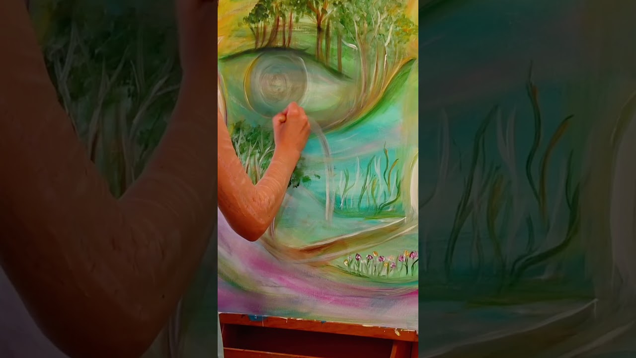 Intuitive energetic painting | Intuitives Malen | La'inesh Art