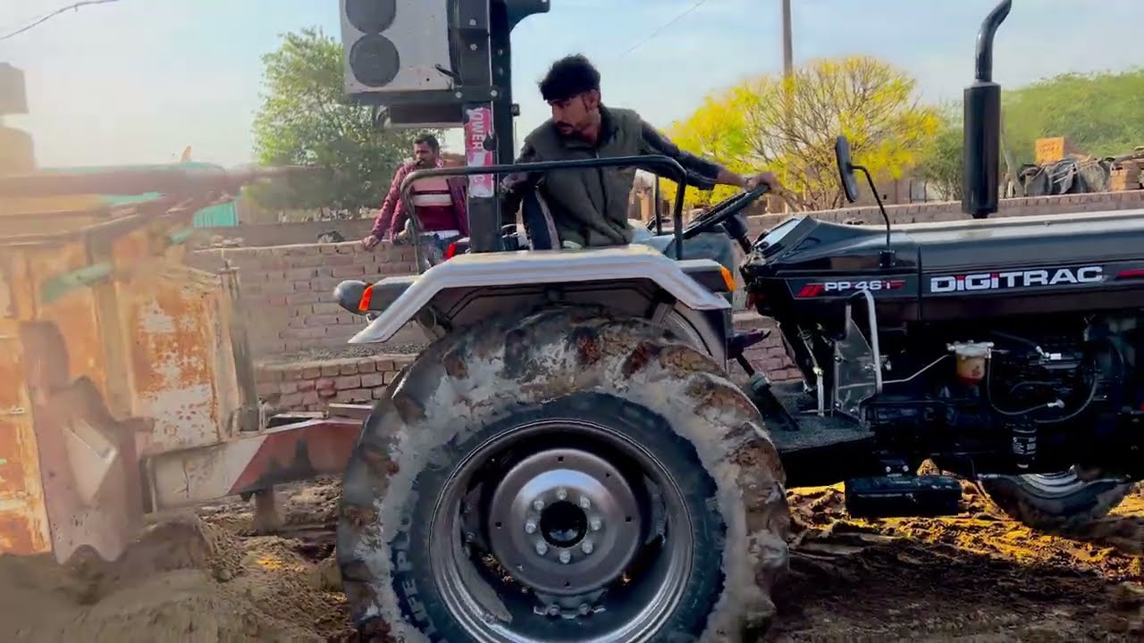 भारी 😱😈😈😱😱माटी की ट्रॉली + DIGITRAC Tractor = खतरनाक पावर 😱🔥
