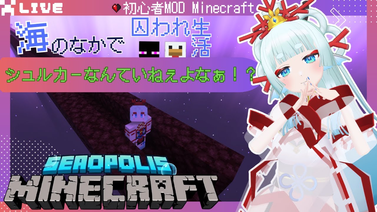 【MODマインクラフト】シュルカー？シェルカー？？🐠【波綾セナ】