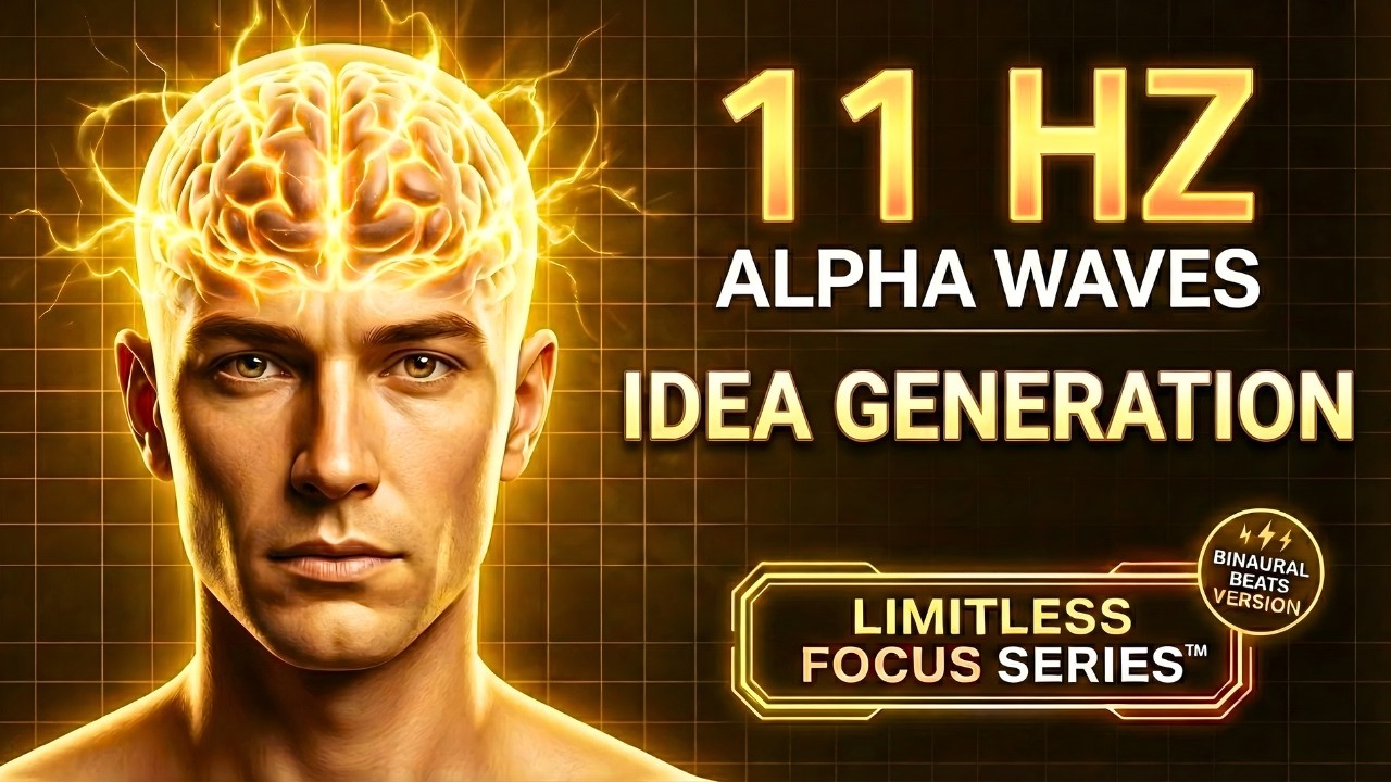 11 Hz Alpha Waves Binaural Beats | Limitless Focus Series™ | Idea Generation