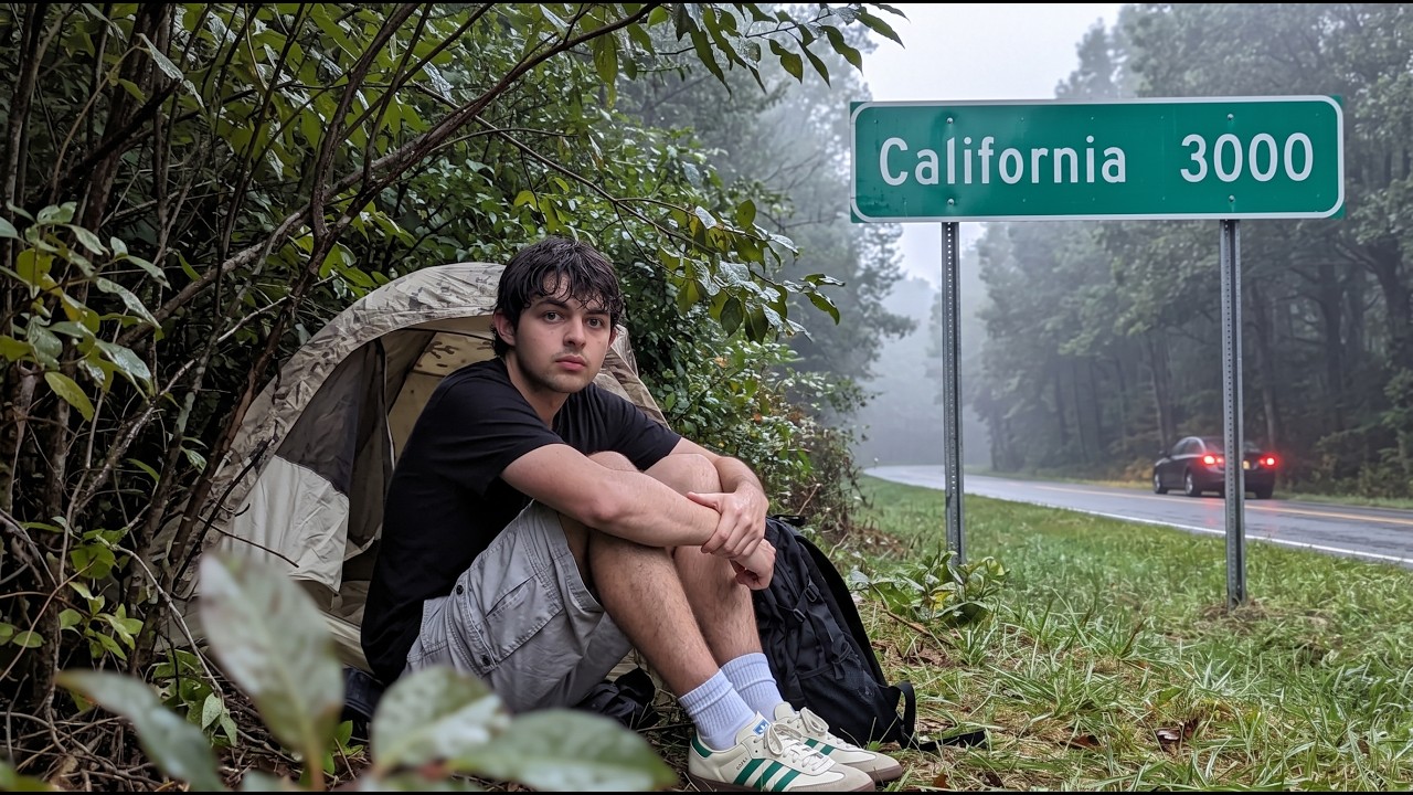 A Bush Was Safer Than His Car (hitchhiking America with nothing)