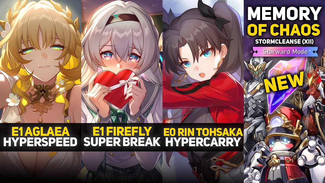 E1S1 Aglaea & E1S1 Firefly & E0S1 Rin Tohsaka Hyper | Memory Of Chaos 12 | Honkai Star Rail 4.4