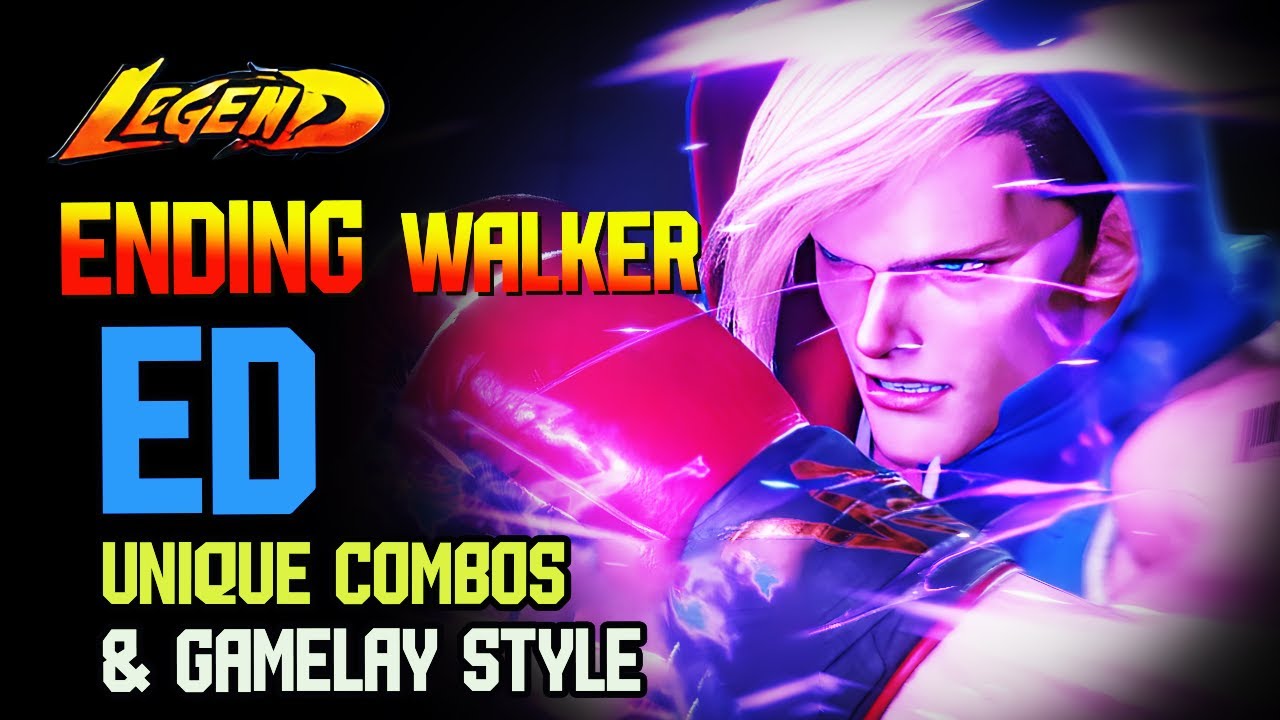 SF6🔥 Ending Walker (ED #3rank) Unique Combos & Lovely Gameplay !🔥 SF6 DLC Replays 🔥