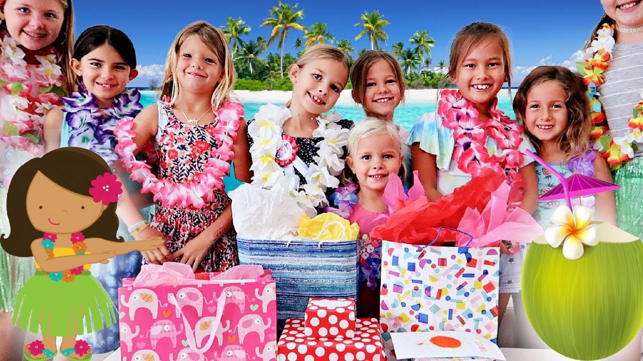 🏝🎁LUAU Birthday PARTY🎂🏝