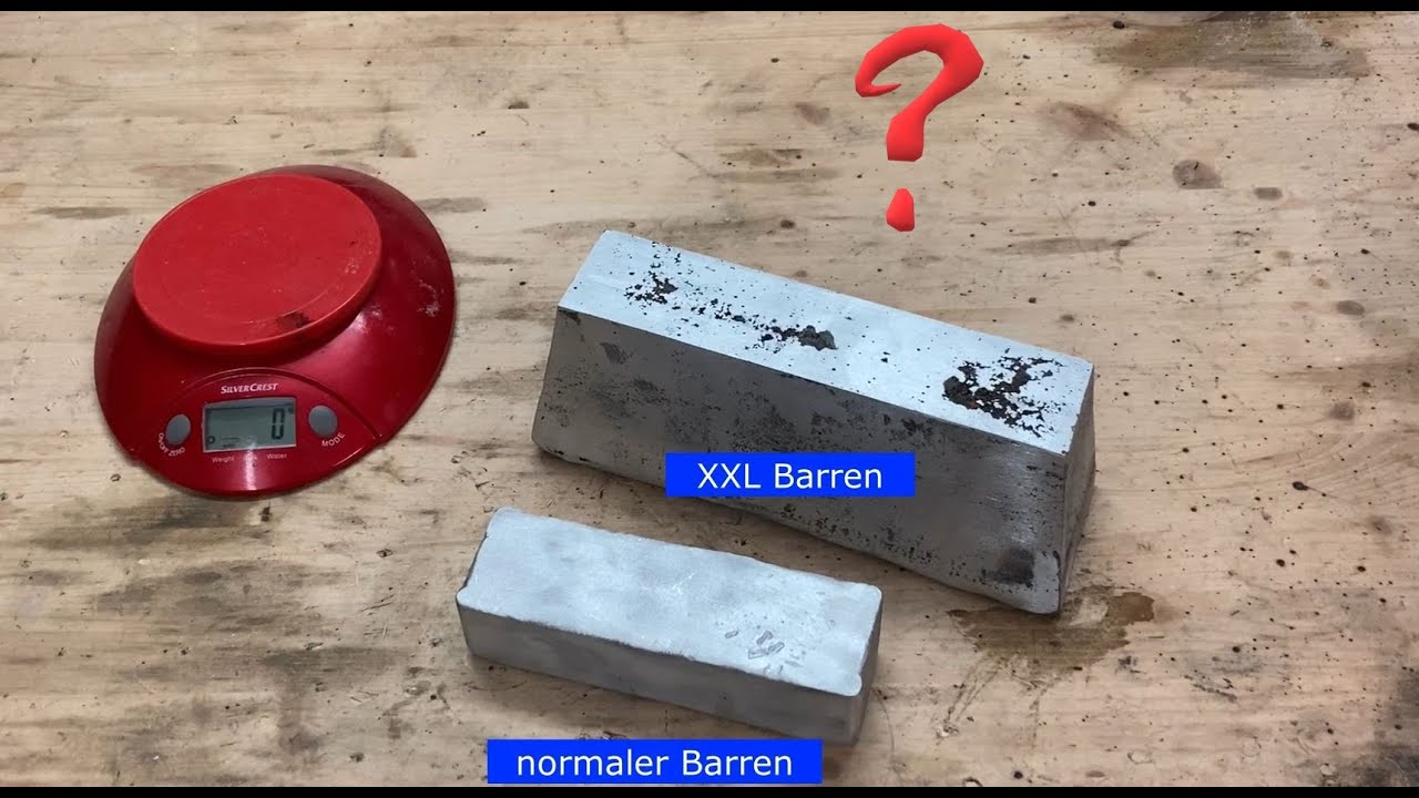 Massiven 5 kg XXXL #aluminium Barren schmelzen. Melt massive 5 kg large big ingots how to melt metal