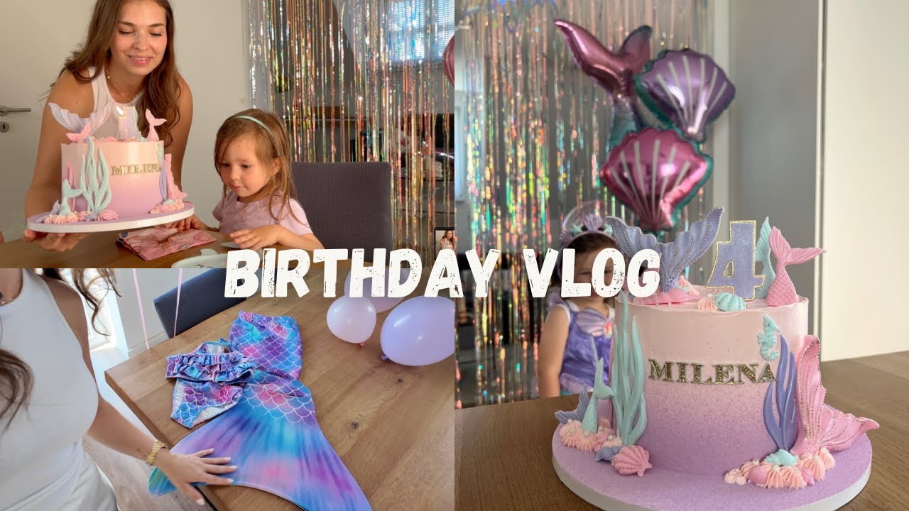 4. Geburtstag mit Meerjungfrauen-Motto 🧜&zwj;♀️| Deko, Torte & Geschenkideen 🎂💓