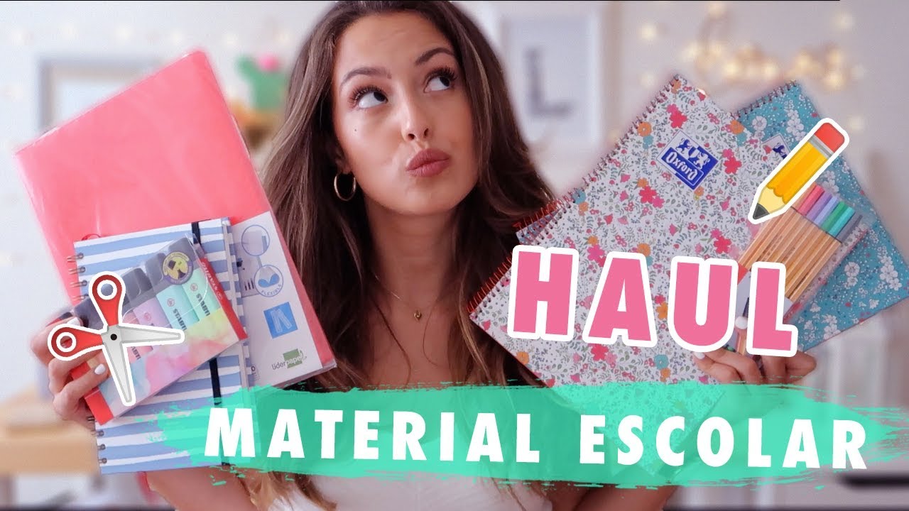 HAUL de MATERIAL ESCOLAR + VUELTA a CLASE 2018-2019 || Lalia Benchelef