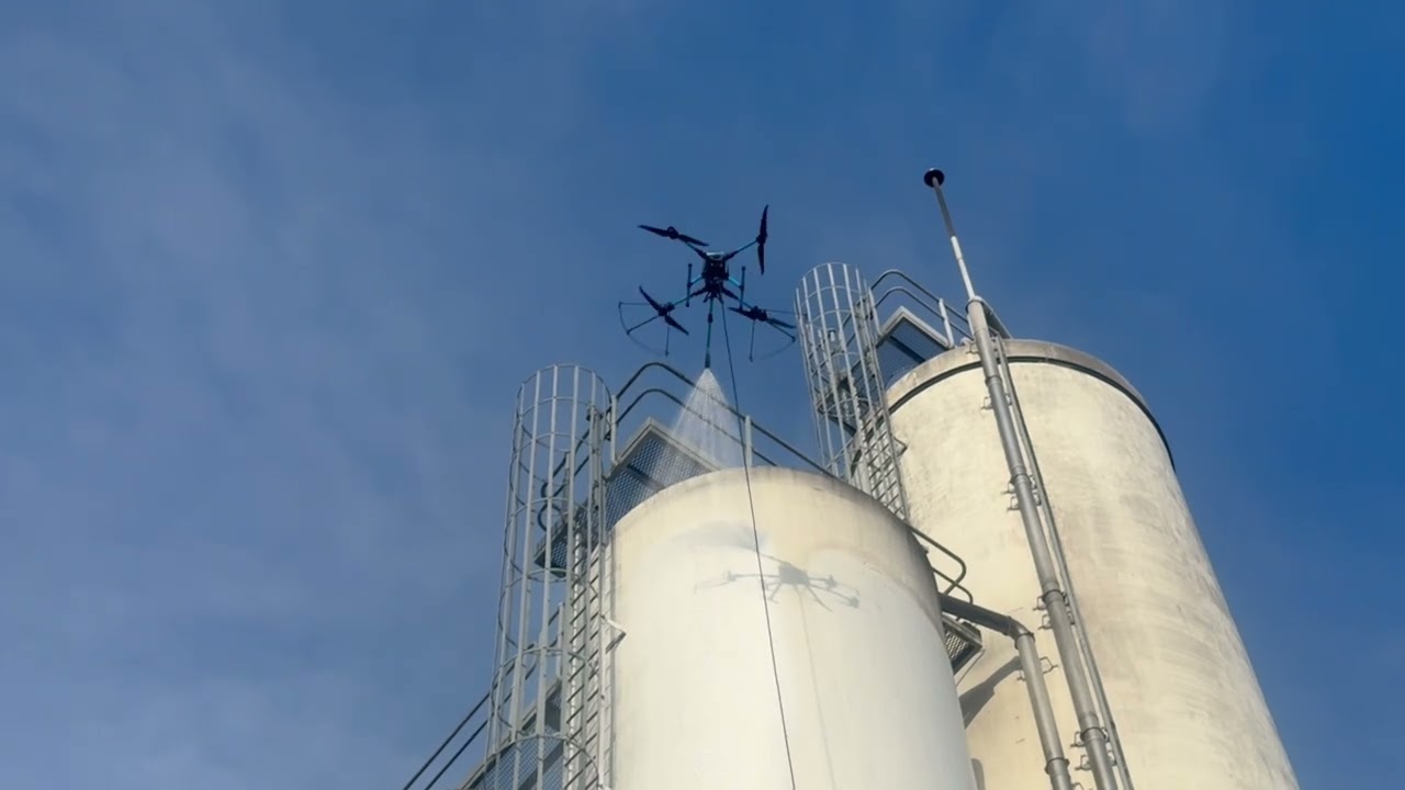 FAMASO: Silo Cleaning with KTV Working Drones