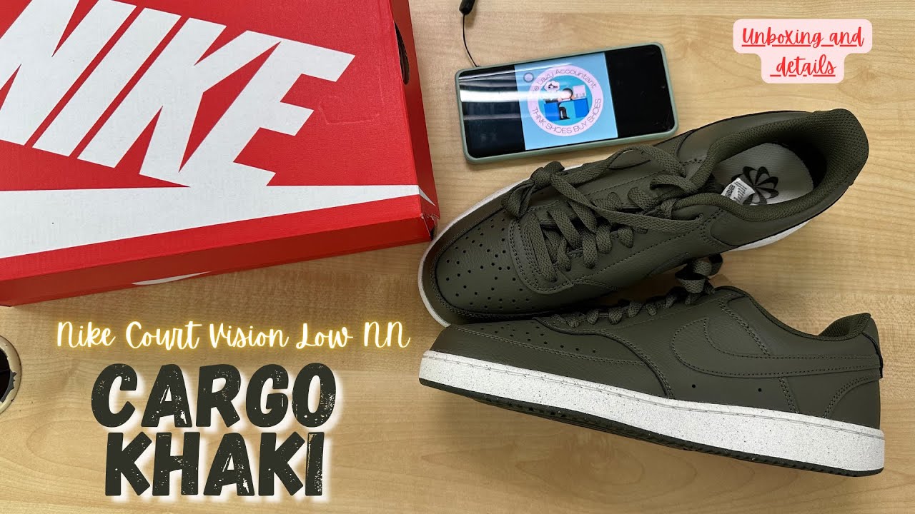 Экологичный стиль: кроссовки Nike Court Vision Low Next Nature &laquo;Cargo Khaki&raquo; #распаковка #вглядбл...