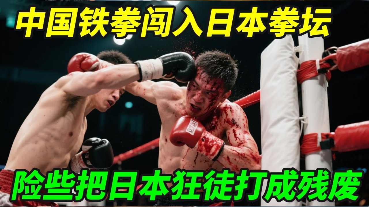 拳拳爆头！中国铁拳王志玮闯入日本拳坛，险些把日本狂徒打成残废！【小野格斗解说】