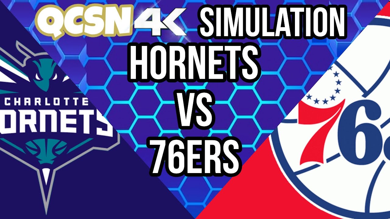 [4K] Charlotte Hornets vs Philadelphia 76ers | Charlotte Hornets Simulation (NBA 2K24)