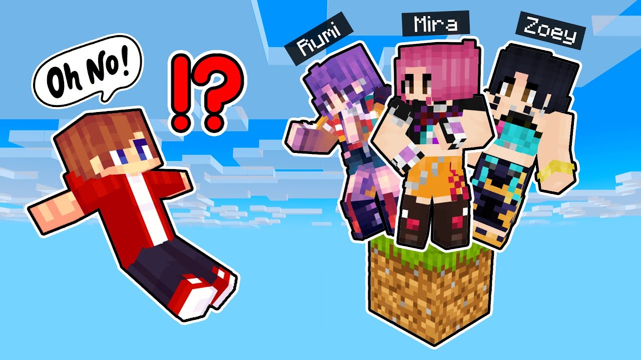 KPOP DEMON HUNTERS on ONE BLOCK in Minecraft!