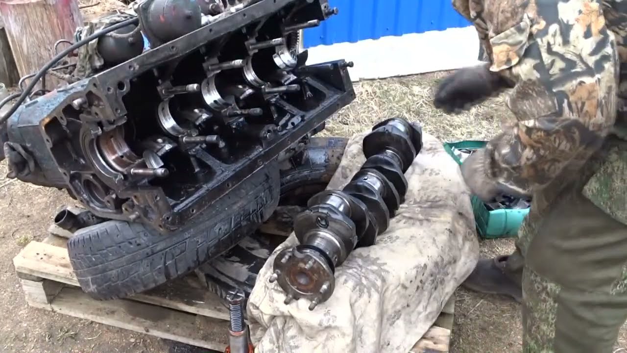 трактор ЮМЗ 6\/снял коленвал\/проблемы///tractor YUMZ 6\ / removed the crankshaft\ / problems