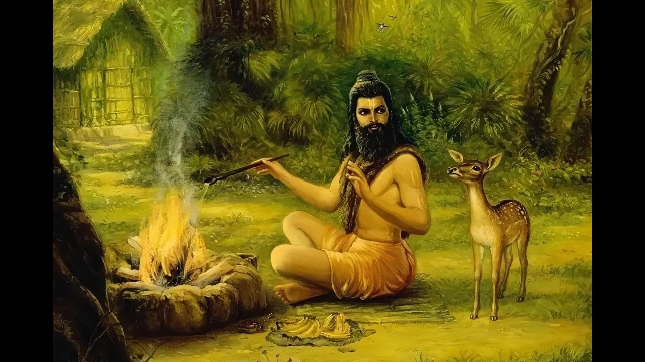 Bharata and the Deer  (Bharata II. Bhāgavatam V)