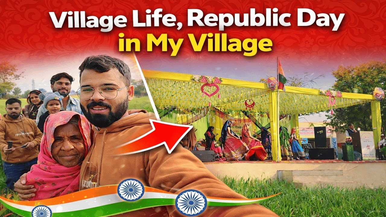 Republic Day Celebration In Village 🇮🇳 | Pure Desi Vlog | Day 21 Daily Vlog | Harshu Hustle