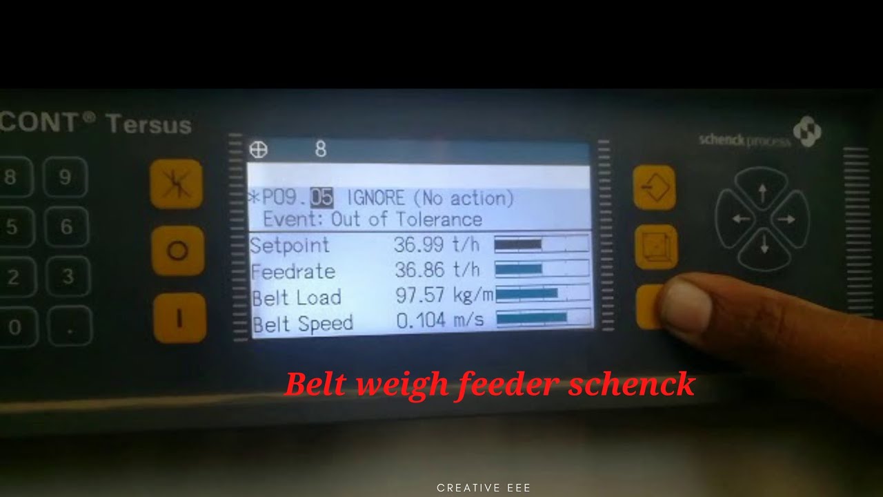 weigh feeder controller intecont parameters and connection