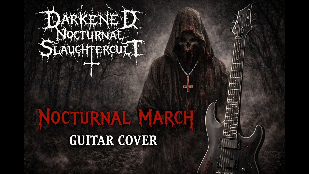 Darkened Nocturnal Slaughtercult–Nocturnal March (Guitar Cover)#metalguitarcover  #blackmetal #march