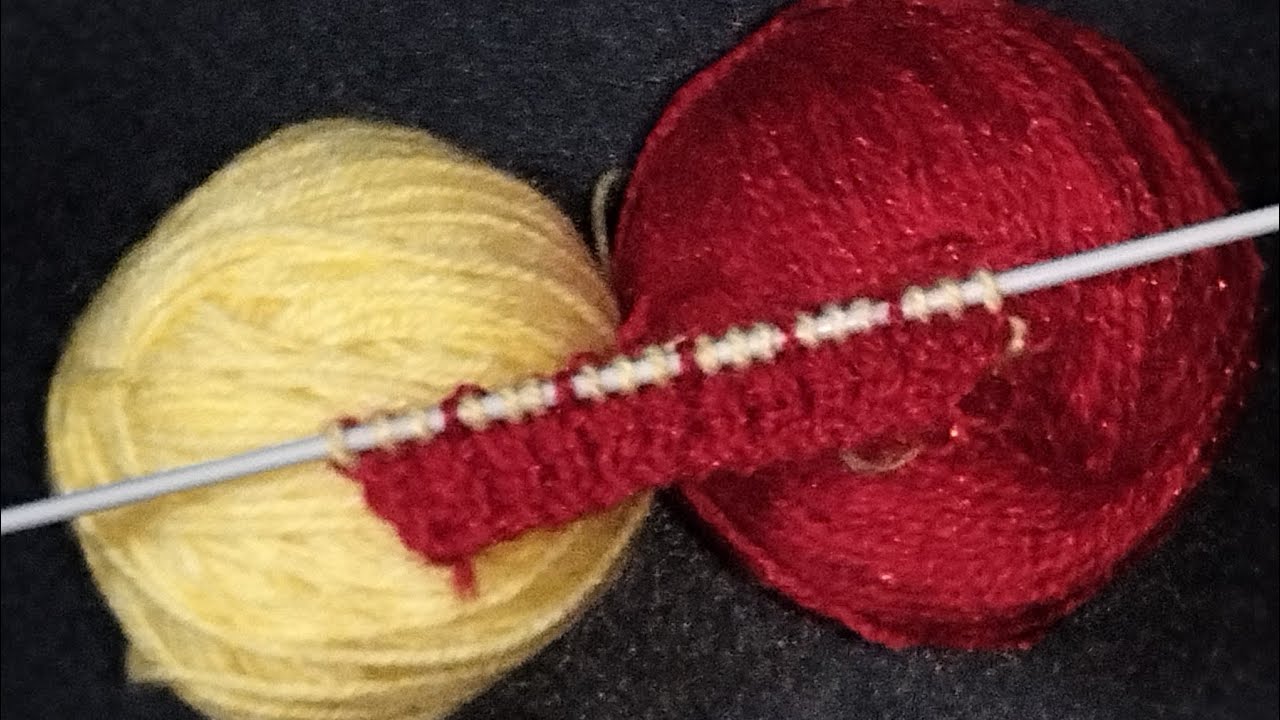 रेडीमेड लुक बेबी स्वेटर डिजाइन/double colour knitting pattern for sweater, cardigan, shawl design 