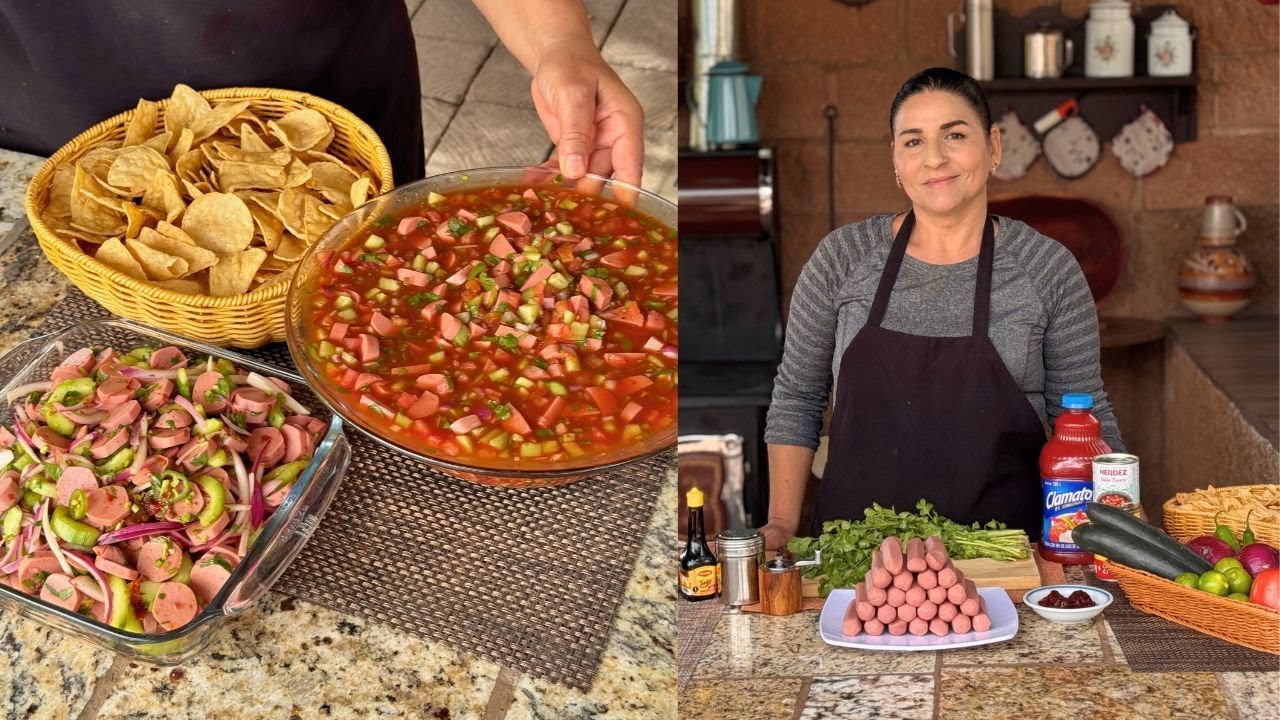 Ceviche y Aguachile Botanero de Salchicha - Receta de Fiestas - La Herencia de las Viudas