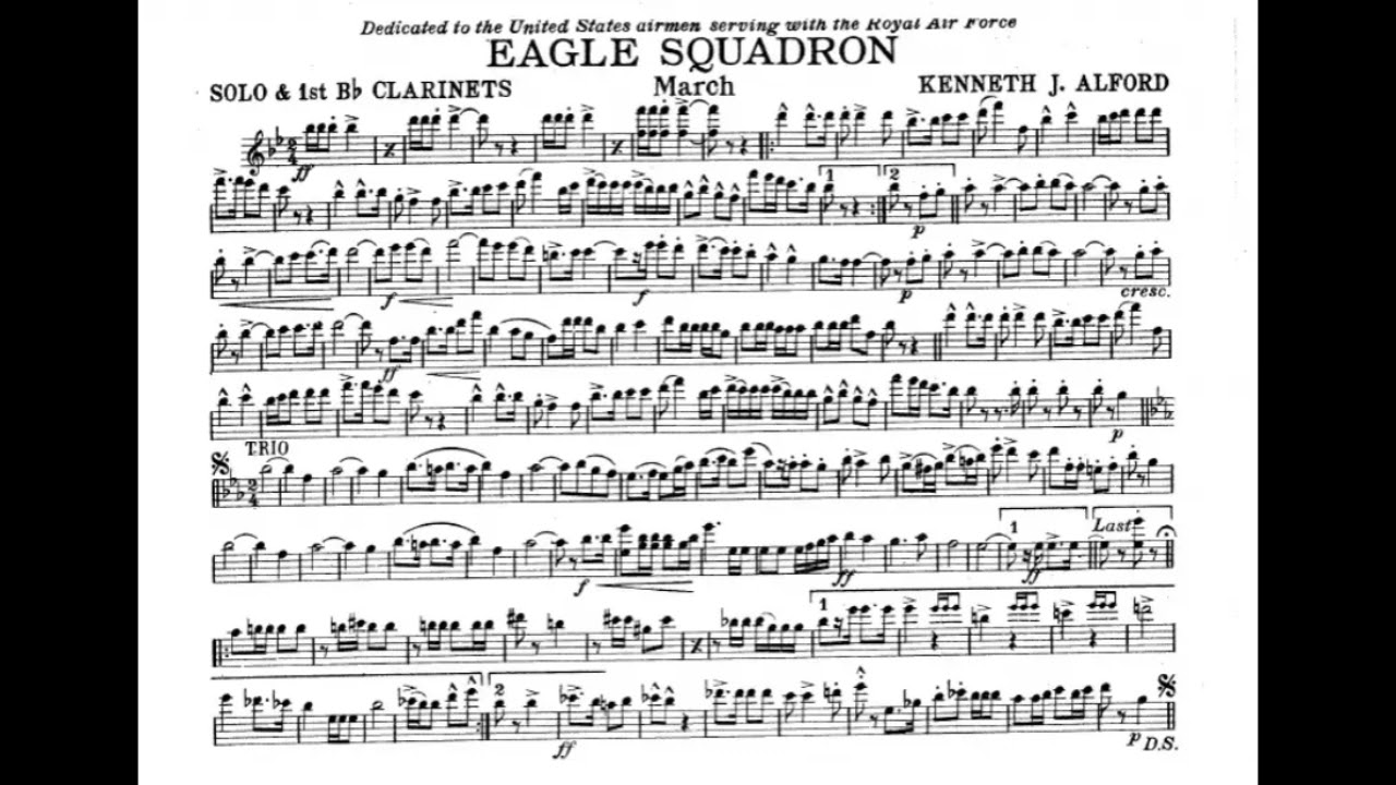 EAGLE SQUADRON - Bb CLARINET 1 SOLO