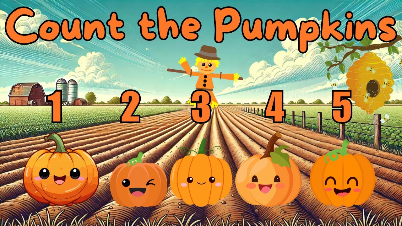 Count the Pumpkins | Fun Counting Song for Toddlers (Animated Video) | Halloween Counting to 5 Song