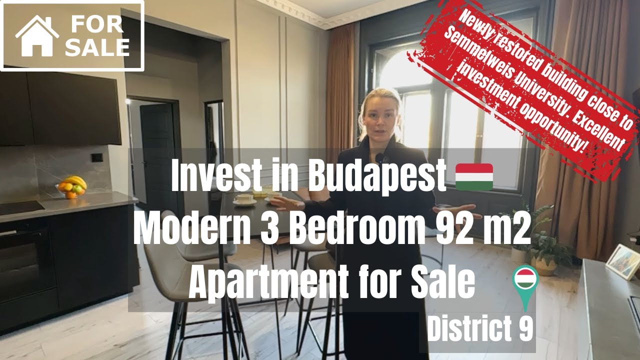 Invest in Budapest 🇭🇺 | Modern 3 Bedroom 92 m2 Apartment for Sale with Excellent ROI Opportunity