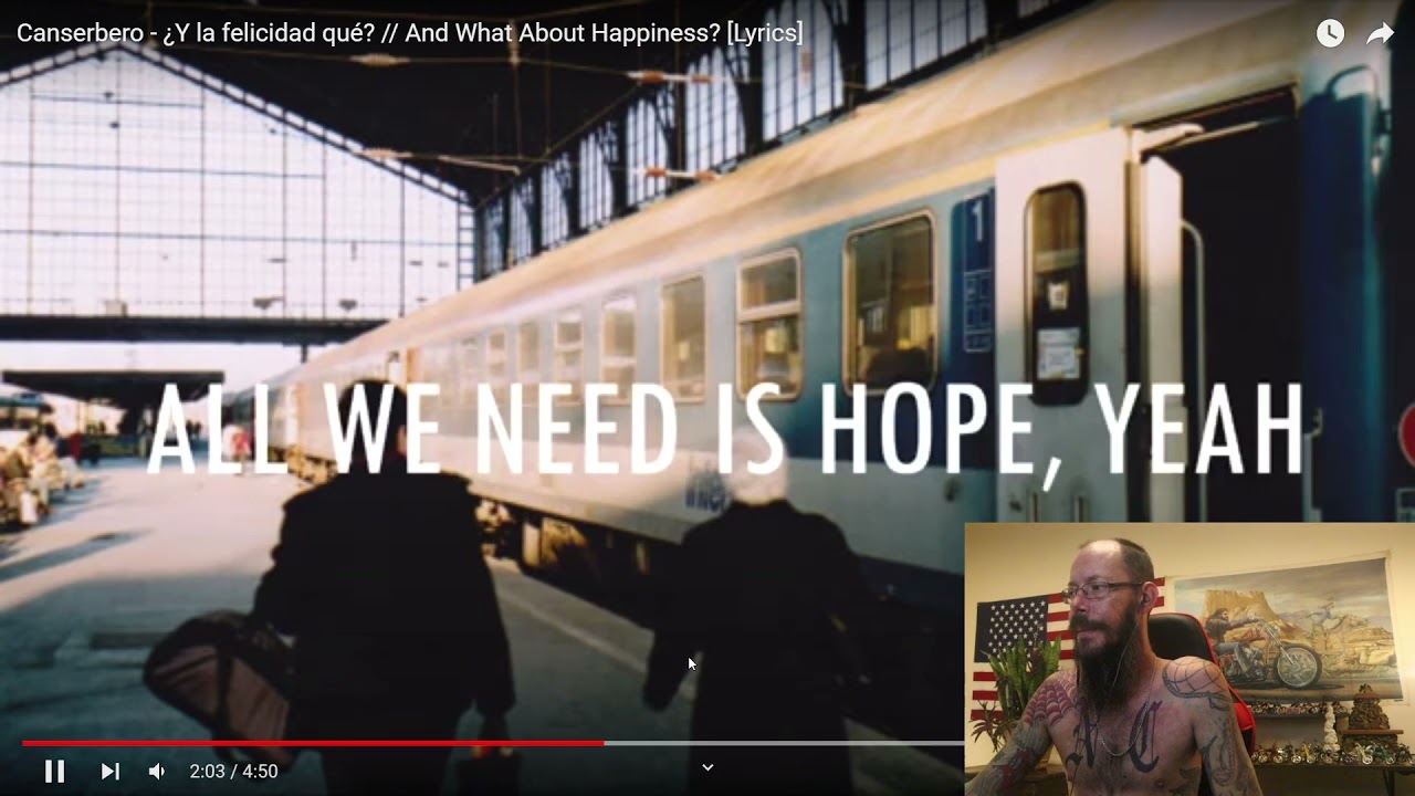 Canserbero - ¿Y la felicidad qué? // And What About Happiness? [Lyrics]-Reaction