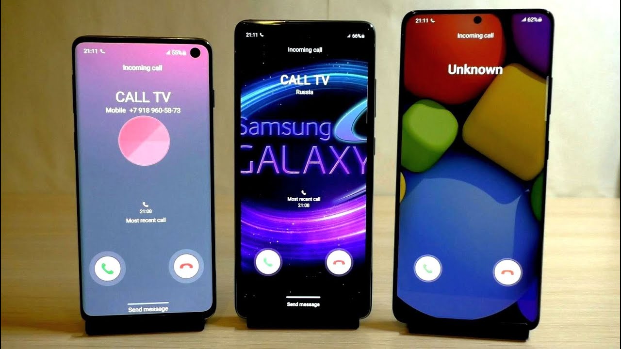Samsung Galaxy S10 S20 FE S21 Ultra Incoming Call