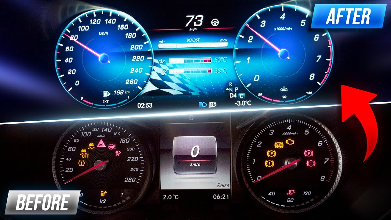 Turn Your Mercedes Analog Speedometer Digital – Cheap & Easy Upgrade (W205 / X253)