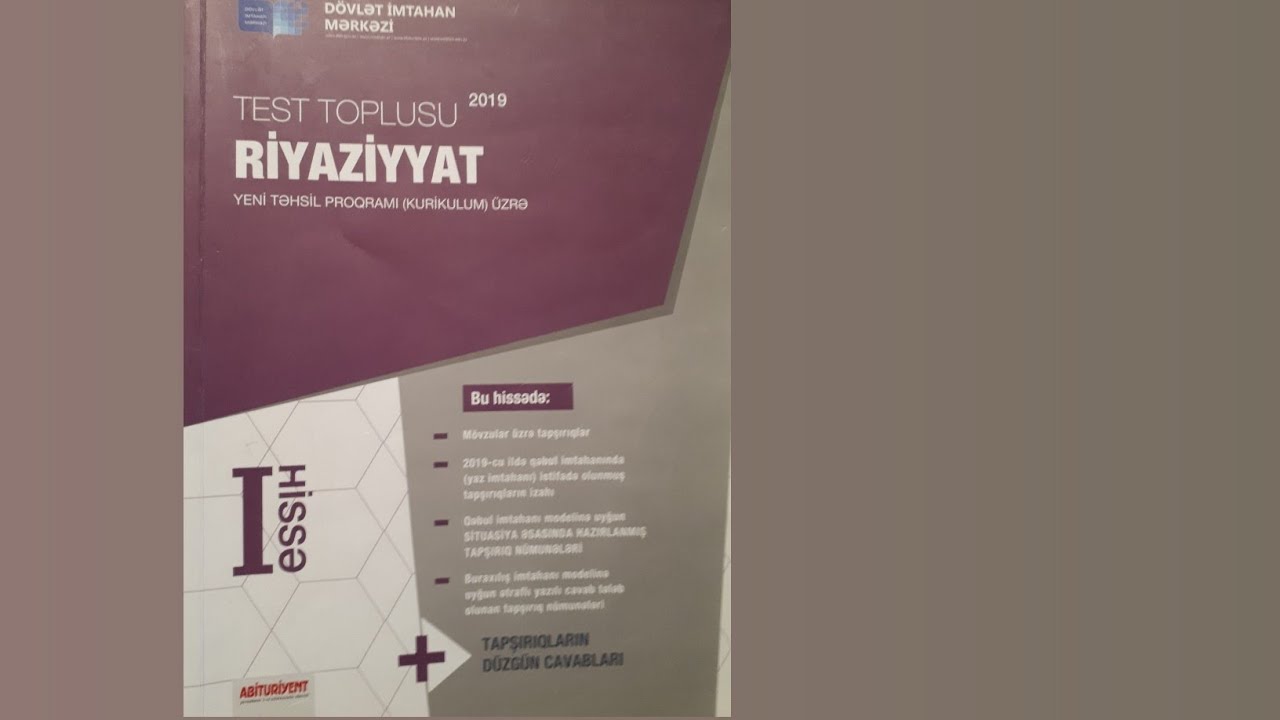 Test toplu.Ücbucaq bərabərsizliyi.∆ medianı, tənböləni,hünd.Median.və tənb-rin  xassə+i.(bölüm 1,2)