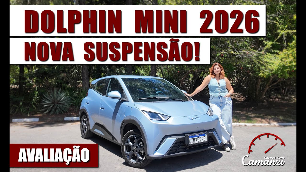 Dolphin Mini 2026, Finalmente a BYD Arrumou a Suspensão - AVALIAÇÃO  4k