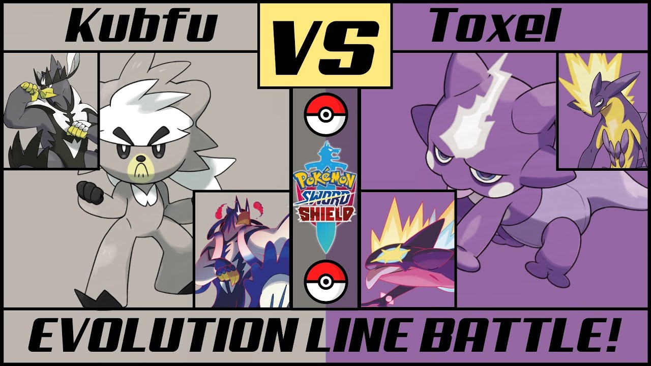 KUBFU vs TOXEL - Pokémon Evolution Line Battle