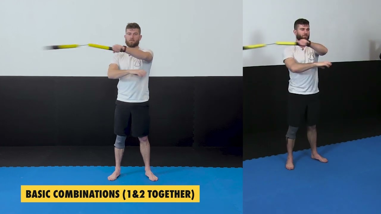Nunchaku Drill: Basic Combinations 1&2 together