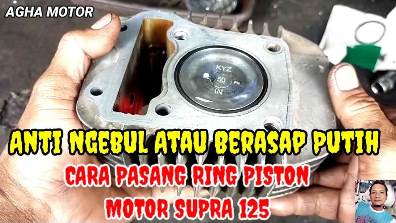 Cara pasang ring piston motor supra 125