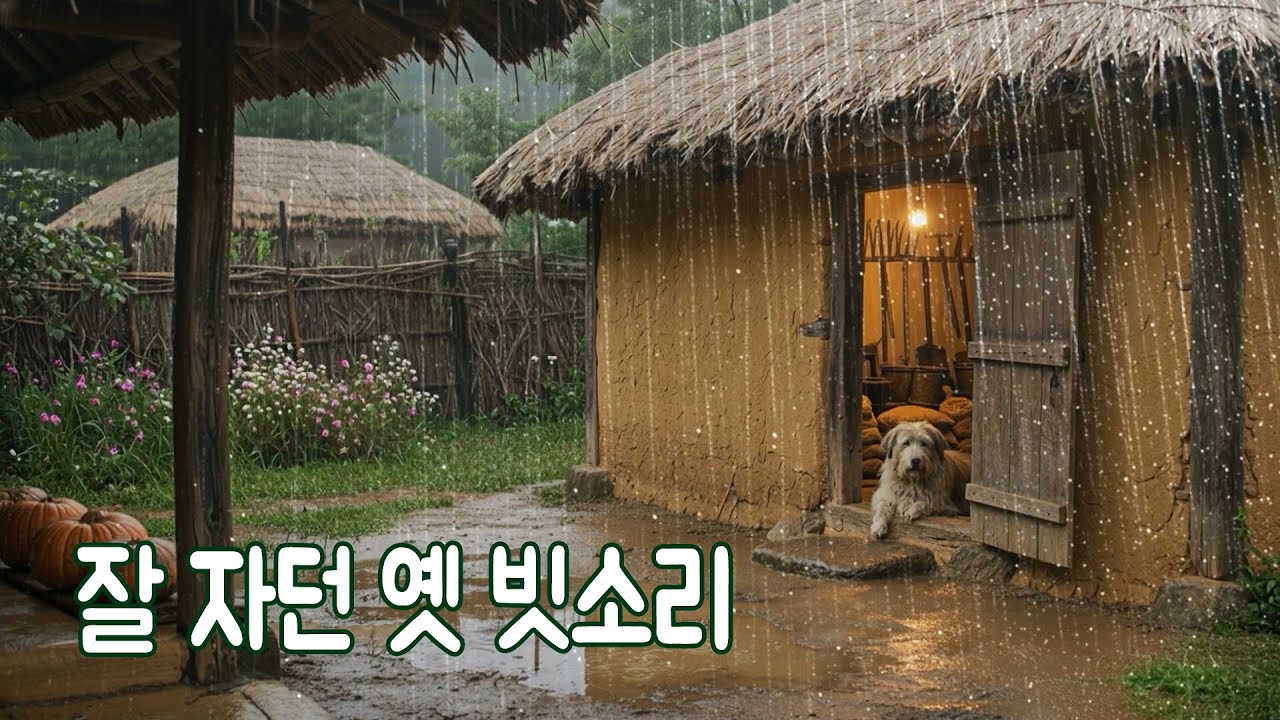 잘 자던 옛날 빗소리｜그리운 추억으로 마음이 안정되는 숙면 ASMR