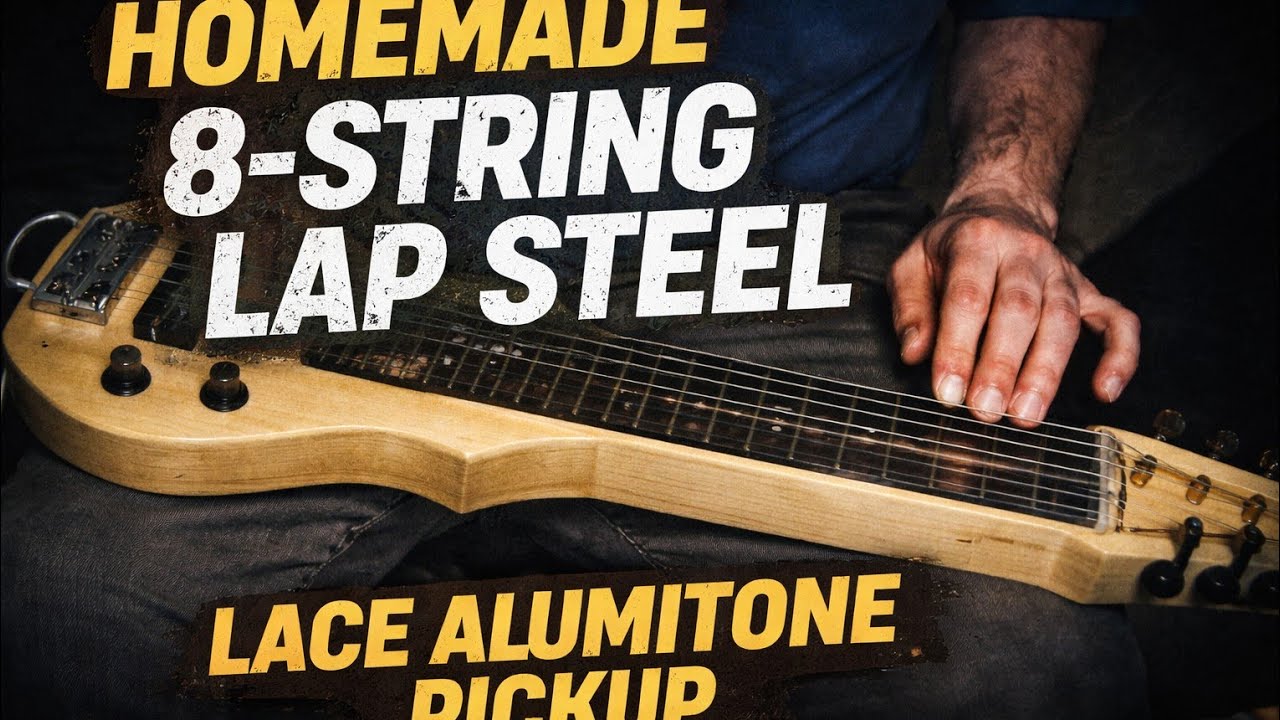 Homemade 8 string lap steel with Lace alumitone pickup - 15/02/2026