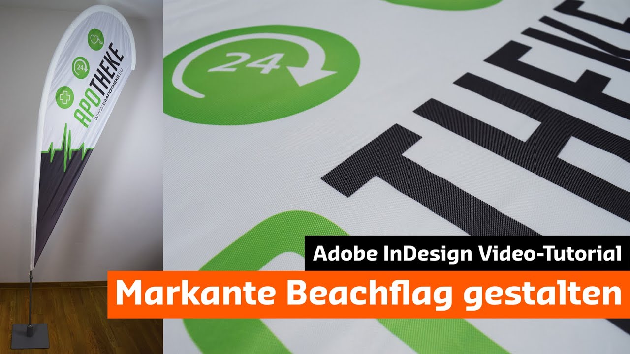 Eine markante Beachflag in InDesign gestalten (Tutorial + Unboxing)